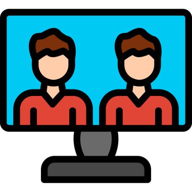 Bilgisayar simgesi. Basit resimleme