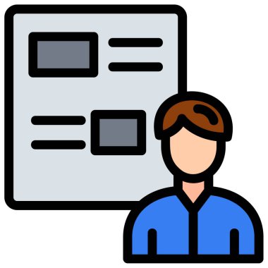 Avatar iş adamı simgesi