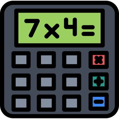 hesap makinesi simgesi, dış hat vektörü