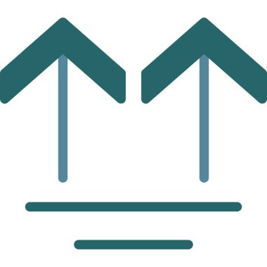 Düz vektör simgesi aşağı yön