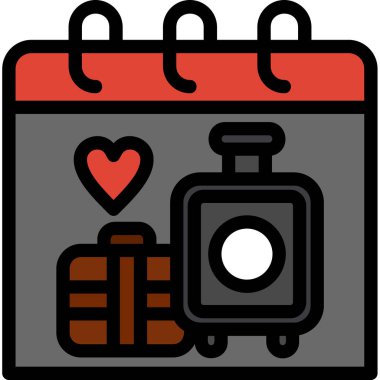 takvim tarihi simgesi vektör illüstrasyon