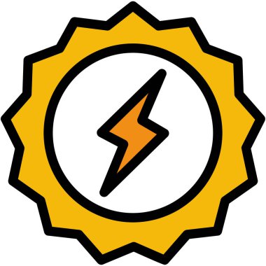 elektrik enerjisi simgesi - taslak biçimi