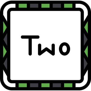 iki renk zar simgesi, özet biçimi