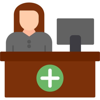 resepsiyon masası otel simgesi