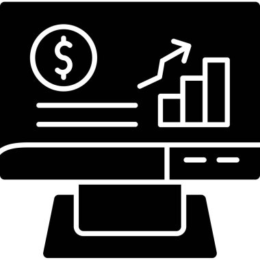 Dolar. Web simgesi basit illüstrasyon