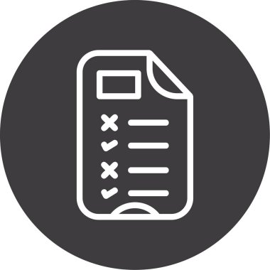 Belge. Web simgesi basit illüstrasyon