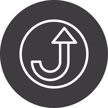 Yol işareti simgesinin vektör illüstrasyonu