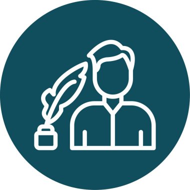 Dizüstü bilgisayarı olan bir adamın vektör çizimi