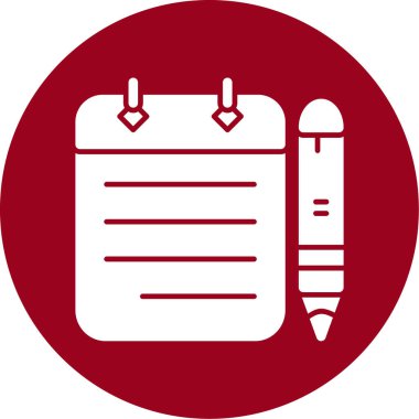 Kalem. Web simgesi basit illüstrasyon