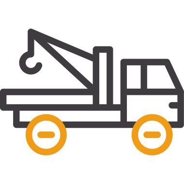 Vinç. Web simgesi basit illüstrasyon