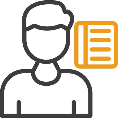 iş yönetimi düz vektör simgesi.