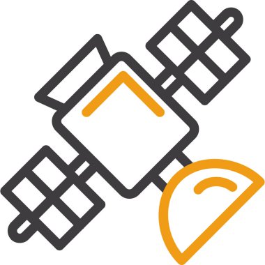 uydu uydu anten simgesi ana hat biçiminde