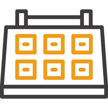 takvim tarih çizelgesi biçimi simgesi