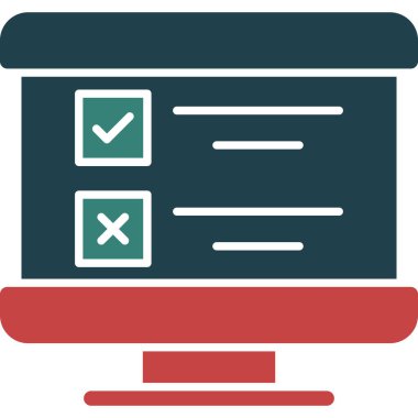 Tamam. Web simgesi basit illüstrasyon