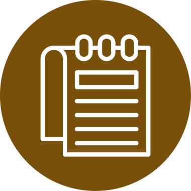 Belge modern simgesinin vektör illüstrasyonu