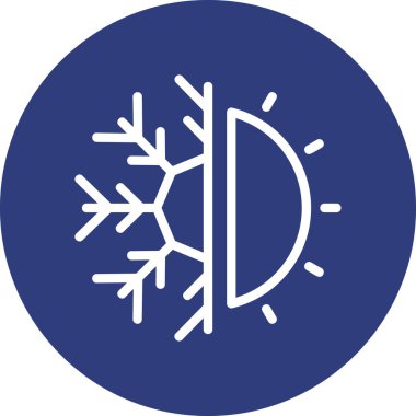 Kar Tanesi simgesinin vektör çizimi