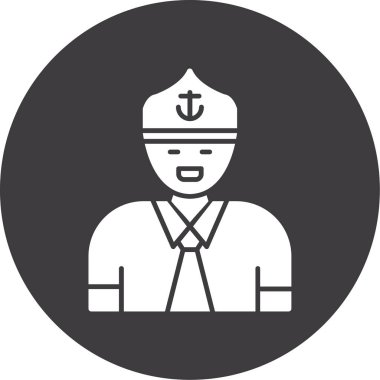 Bir denizci simgesinin vektör çizimi