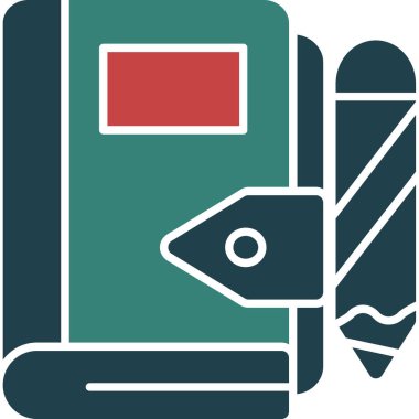 kitap simgesi, vektör illüstrasyonu