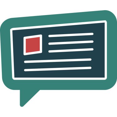 Metin simgesi ile Konuşma Baloncuğu