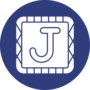 Modern b simgesinin vektör illüstrasyonu