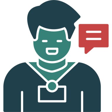 Konuşma baloncukları. İletişim simgesi. vektör illüstrasyonu