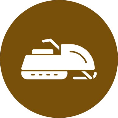 Bir tekne simgesinin vektör illüstrasyonu