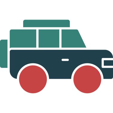 araç renkli vektör simgesi