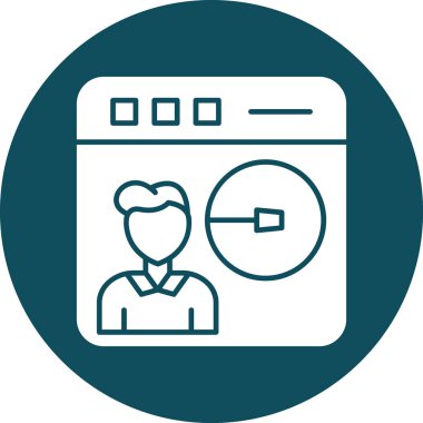 çamaşır makinesi ikon vektör çizimi