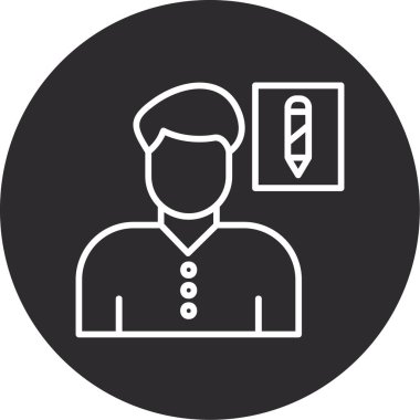 Tıbbi maskeli bir adamın vektör çizimi