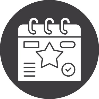 Takvim. Web simgesi basit illüstrasyon