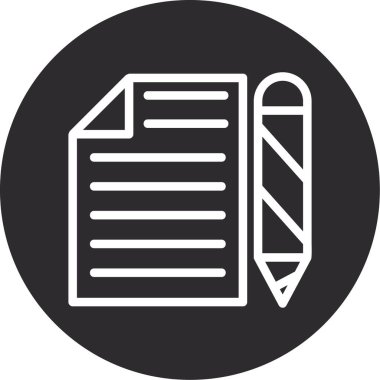 Belge simgesinin vektör illüstrasyonu