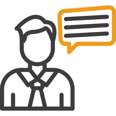 konuşma balonu simgesi, vektör illüstrasyonu