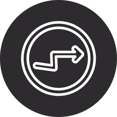 ok simgesinin vektör illüstrasyonu