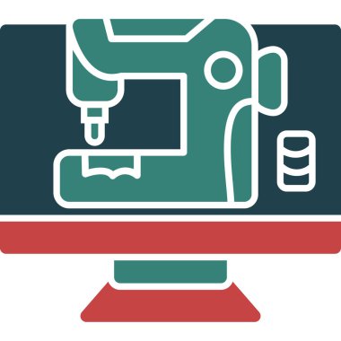 Mikroskop. Web simgesi basit illüstrasyon