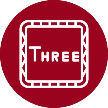 34 işareti. Vektör. kırmızı - beyaz etiketli siyah çember