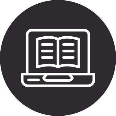 kitap simgesi, vektör illüstrasyonu