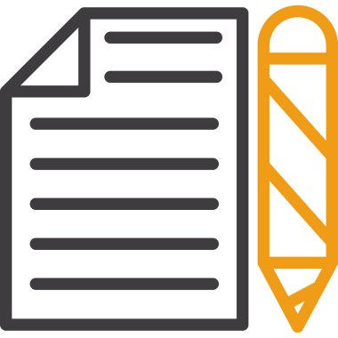 Belge. Web simgesi basit illüstrasyon