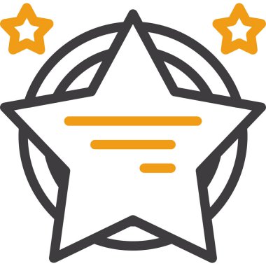 Yıldız. Web simgesi basit illüstrasyon