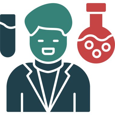 doktor adam vektör resimleme simgesi