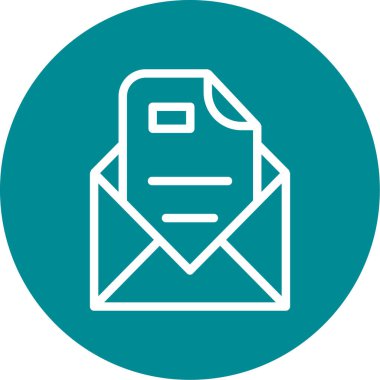 E- posta simgesinin vektör illüstrasyonu