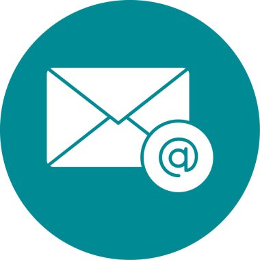 E-posta. Web simgesi basit illüstrasyon