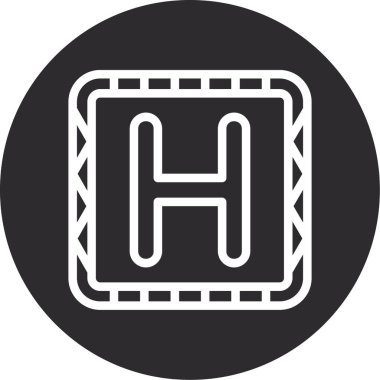 Bir b eksikliği simgesinin vektör çizimi