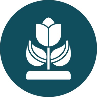 Ağaç simgesinin vektör illüstrasyonu