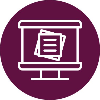 Dizüstü bilgisayar simgesi vektör çizimi