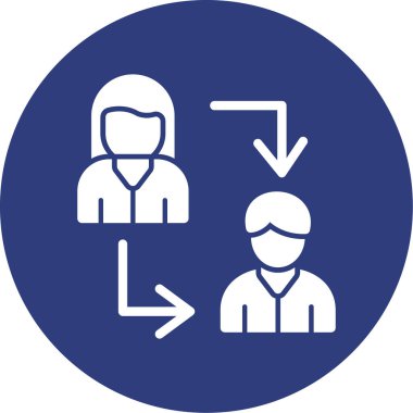 Bir doktor ve bir hasta vektör çizim