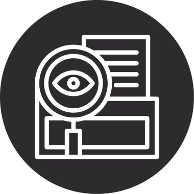 Göz. Web simgesi basit illüstrasyon