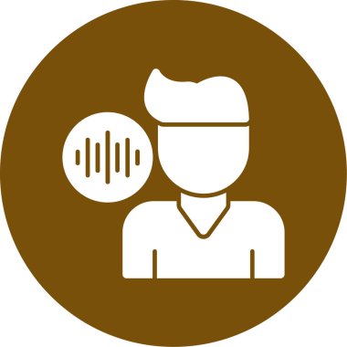 Mikrofonlu bir kadının vektör çizimi