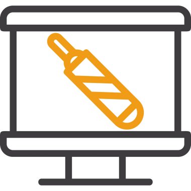 uydu anten renk simgesi. vektör illüstrasyonu