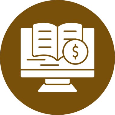 Para için. Web simgesi vektör illüstrasyonu