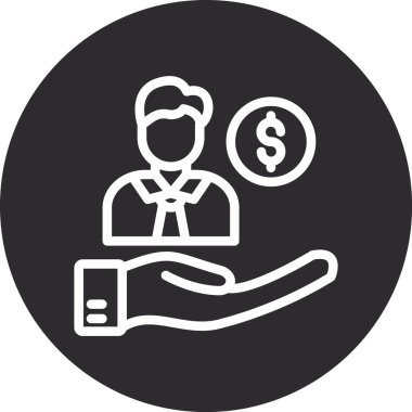 İş simgesinin vektör illüstrasyonu